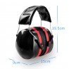 Наушники шузащитные 32dB красный усиленный мягкий наголовник