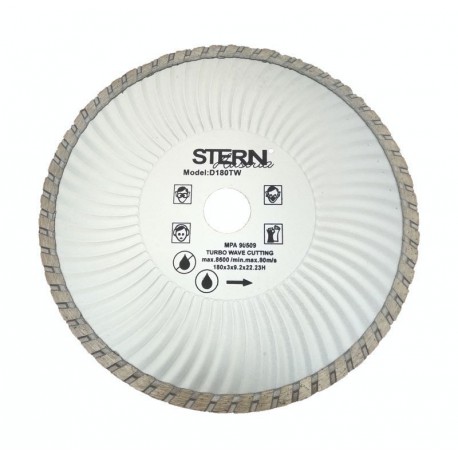 Диск алмазный TURBO STERN 180x7x22.2