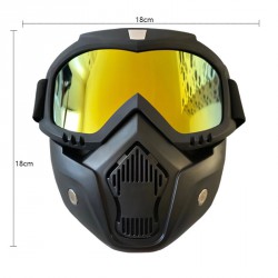 Захисні окуляри Unisex, вітрозахисні, з фільтром для рота